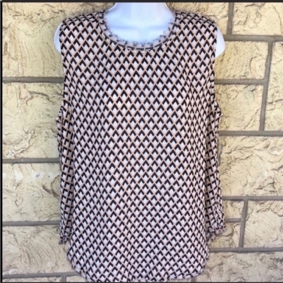 Who What Wear Top Blouse Sheer Fringe 
Size XXL - Picture 2 of 11